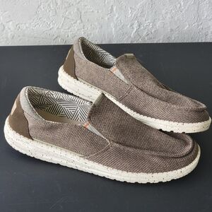 Hey Dude Thad Sox Sharkskin Sneakers Men's Size 12